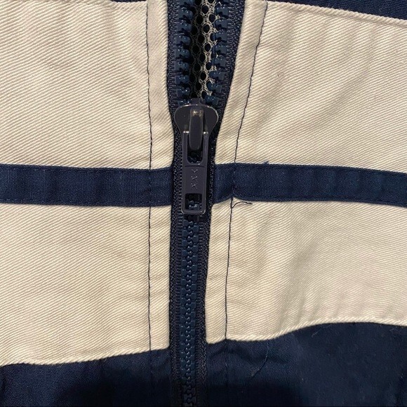 Vintage Christian Dior Jacket Monsieur Navy Blue White Track Bomber Windbreaker - Picture 4 of 10